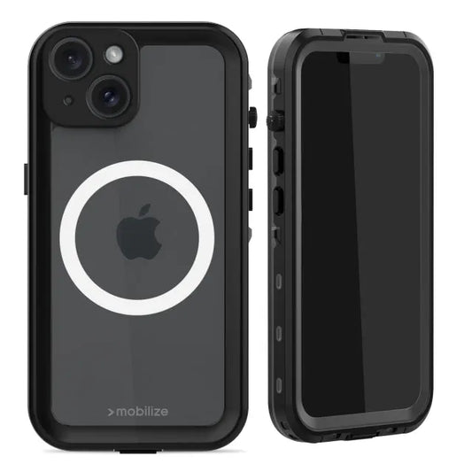 Mobilize MagSafe Compatible Waterproof Case Apple iPhone 15 Clear/Black
