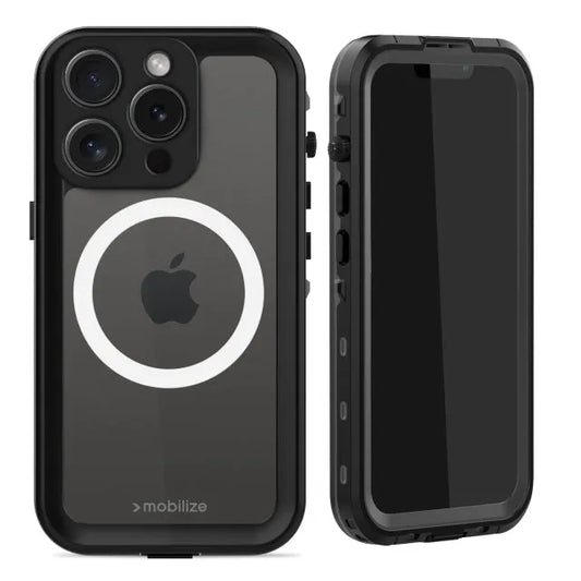 Mobilize MagSafe Compatible Waterproof Case Apple iPhone 15 Pro Clear/Black