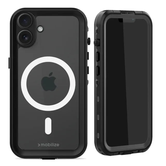 Mobilize MagSafe Compatible Waterproof Case Apple iPhone 16 Plus Clear/Black