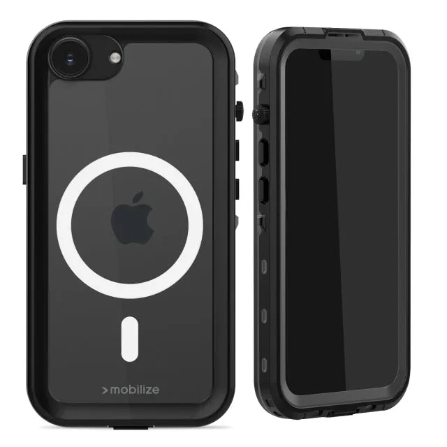 Mobilize MagSafe Compatible Waterproof Case Apple iPhone 16e/17e Clear/Black
