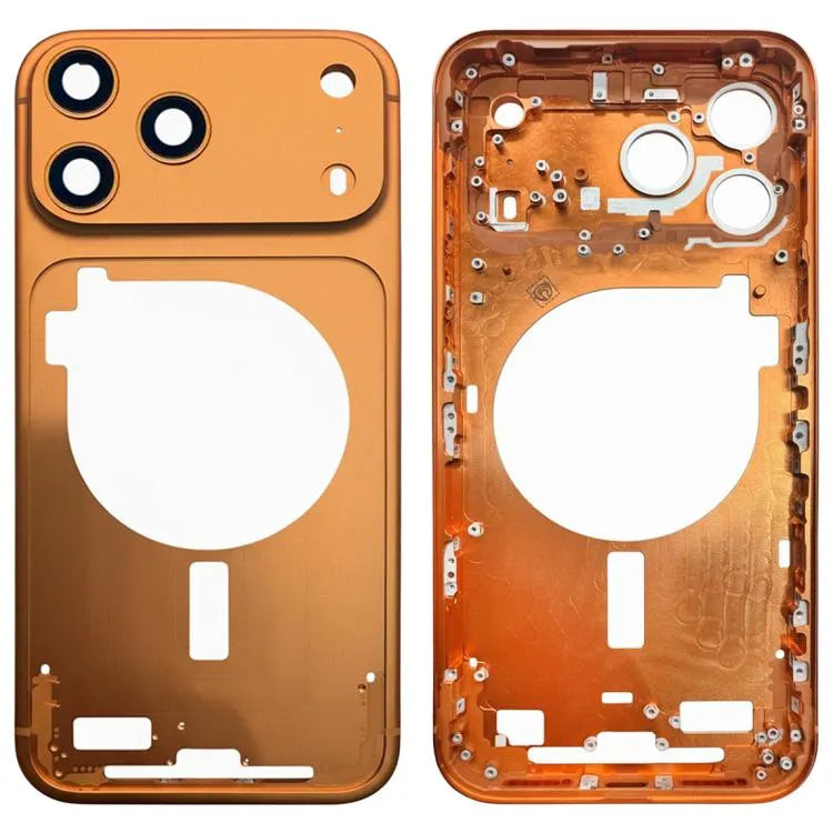 Middenframe-bezelplaat met cameralensafdekking voor iPhone 17 Pro (2025, oranje)