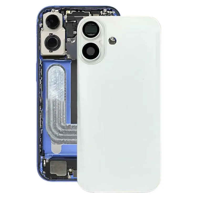 Glazen batterijcover met cameralensframe iPhone 17 (wit)