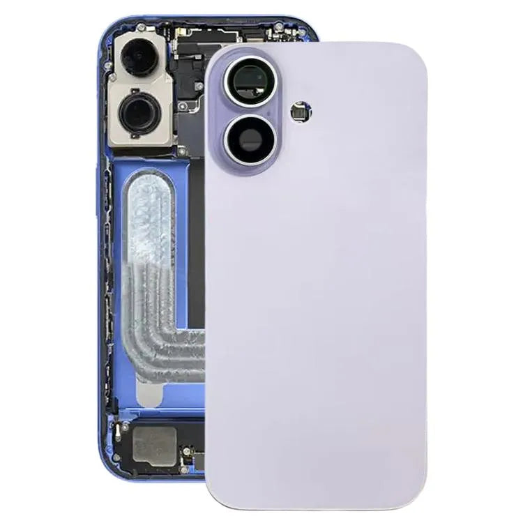 Glazen batterijcover met cameralensframe voor iPhone 17 (paars)