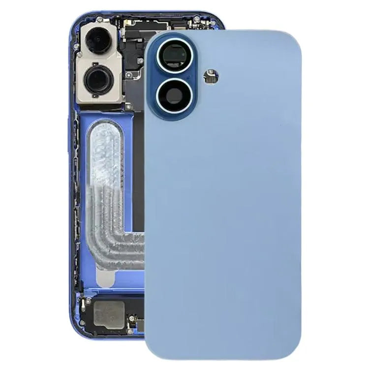 Glazen batterijcover met cameralensframe voor iPhone 17 (blauw)