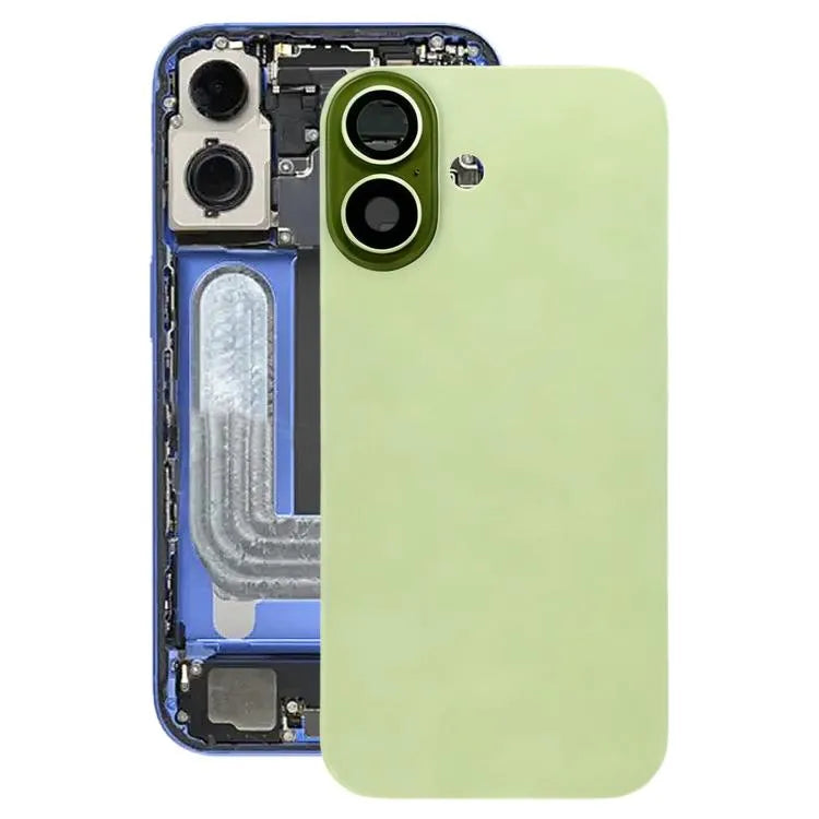 Glazen batterijcover met cameralensframe voor iPhone 17 (groen)