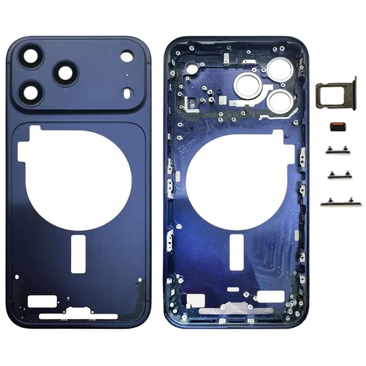 Middenframe-bezelplaat met cameralensafdekking voor iPhone 17 Pro Max (blauw)