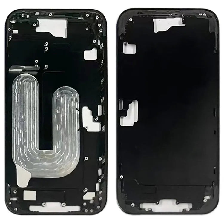 Middenframe bezelplaat iPhone 16 (zwart)