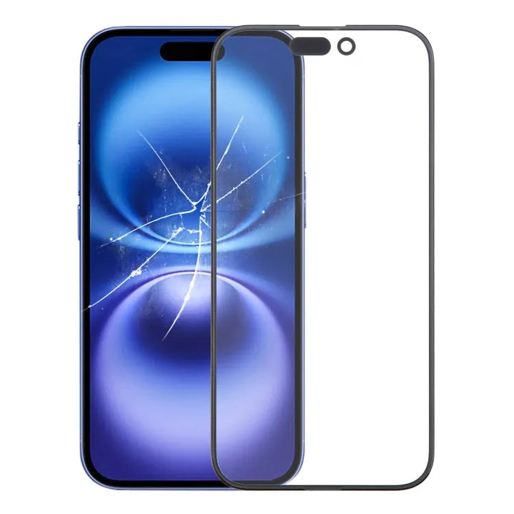 Buitenste glazen lens voorscherm iPhone 16 (met OCA-lijm)