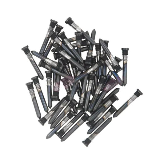 Oplaadpoort-schroeven 100 stuks voor iPhone 16 Plus (zwart)