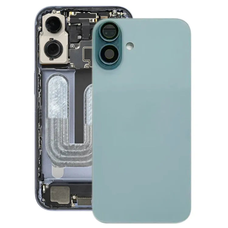 Batterijachterklep met cameralensframe voor iPhone 16 (groen)