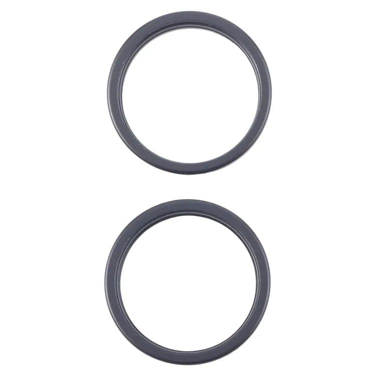 Achtercamera glaslens beschermring (2 stuks) voor iPhone 16 Plus (zwart)