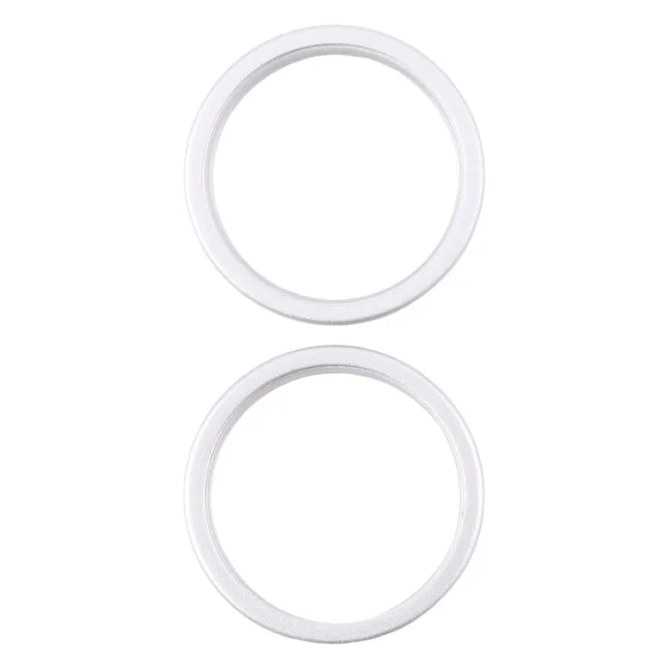 Achtercamera glaslens beschermring (2 stuks) voor iPhone 16 Plus (zilver)