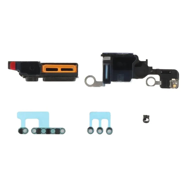 5-in-1 stofdichte luidsprekergaas-set voor iPhone 16 Pro (zwart)