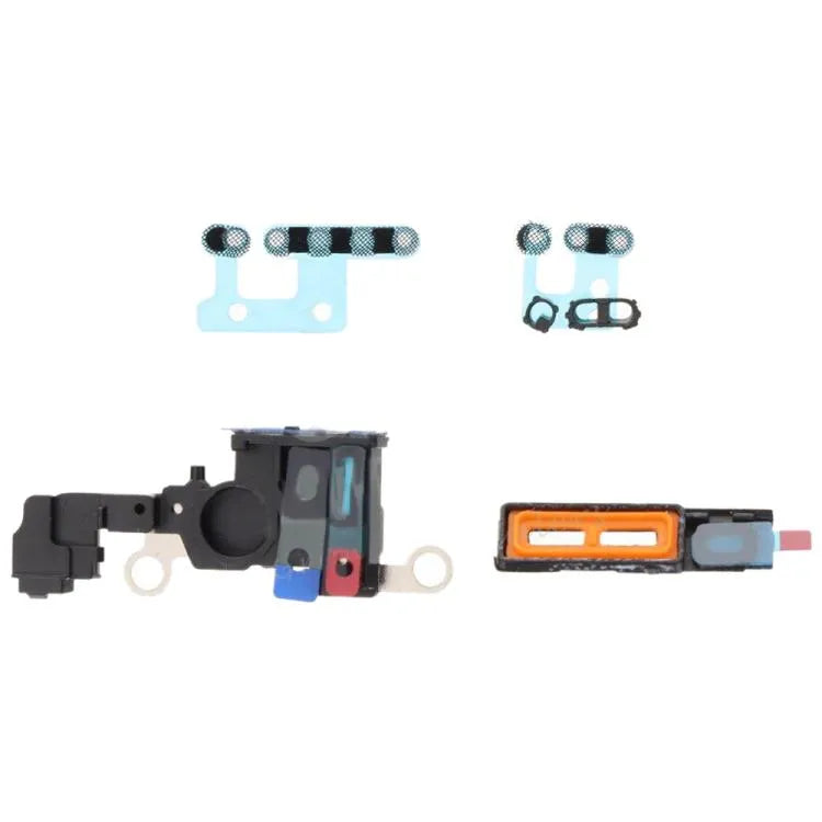 6-in-1 luidspreker stofgaas-set iPhone 16 (zwart)