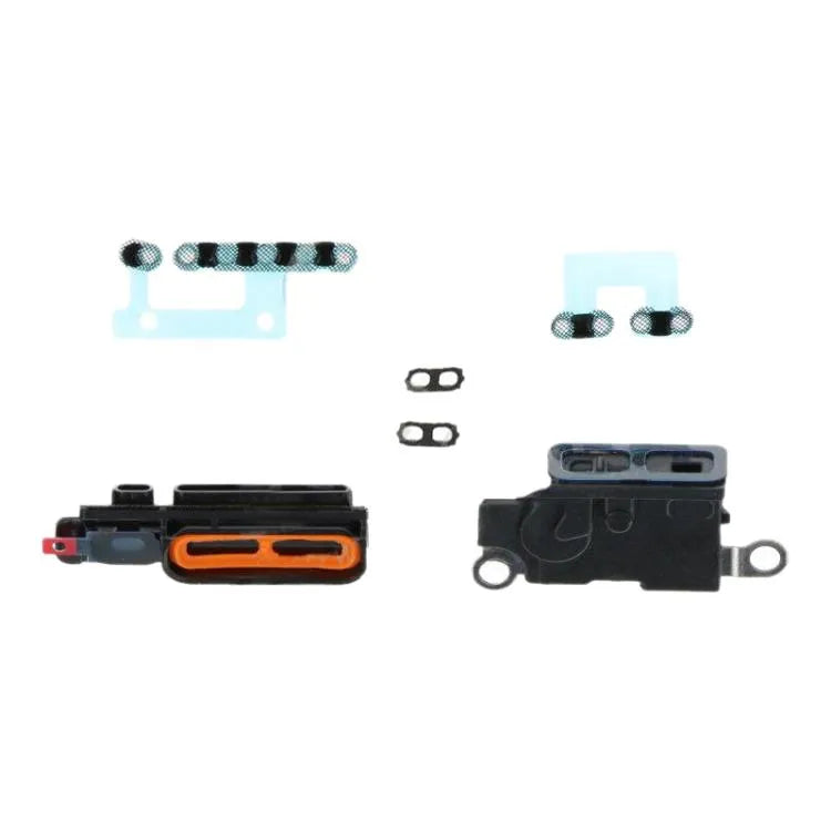 6-in-1 luidspreker stofgaas-set iPhone 16 Plus (zwart)