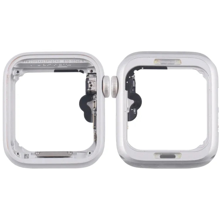 Apple Watch Series 4 44 mm LTE aluminium middenframe bezelplaat met Digital Crown spin-axis flexkabel (zilver)