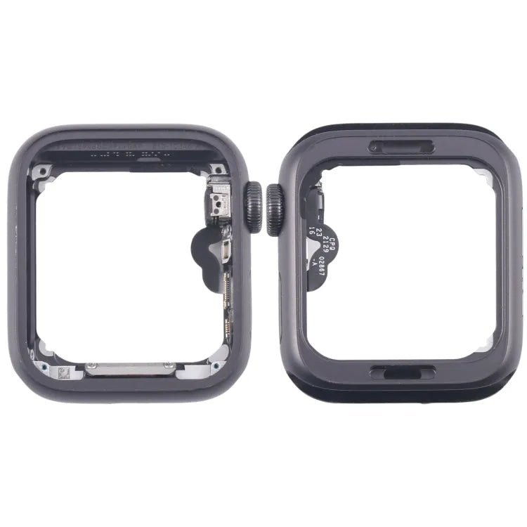 Apple Watch Series 5 44 mm GPS aluminium middenframe bezelplaat met Digital Crown spin-axis flexkabel (grijs)