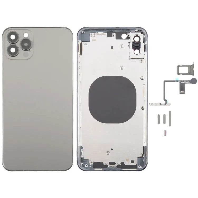 Achtercover met iPhone 15 Pro Max-uiterlijk voor iPhone XS Max (titanium)