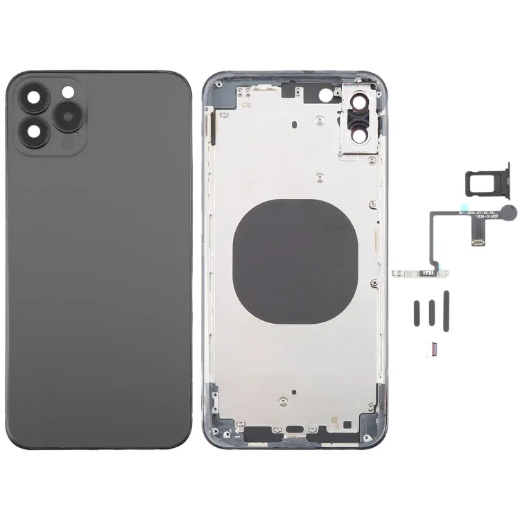 Achterkant met iPhone 15 Pro Max-uiterlijk voor iPhone XS Max (zwart)