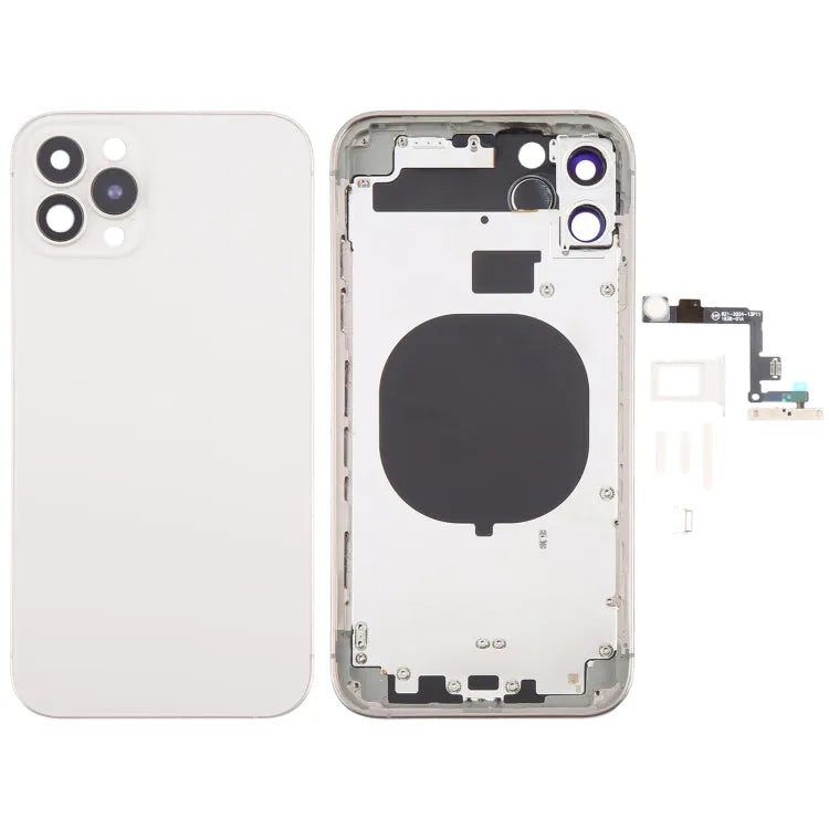 Achterkant met iPhone 15 Pro-uiterlijk voor iPhone 11 (wit)