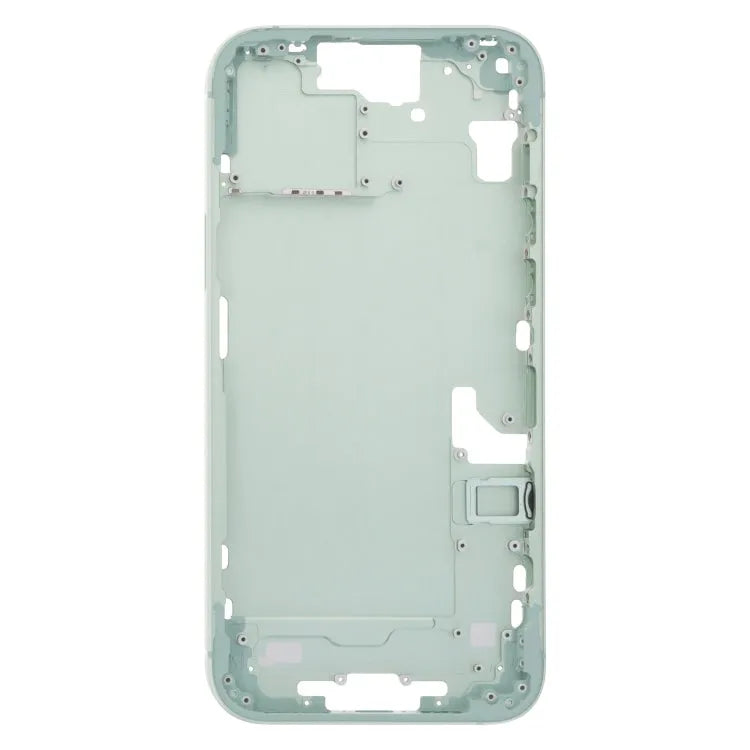 Middenframe-bezelplaat met zijtoetsen en kaarthouder (EU-versie) voor iPhone 15 Plus (groen)