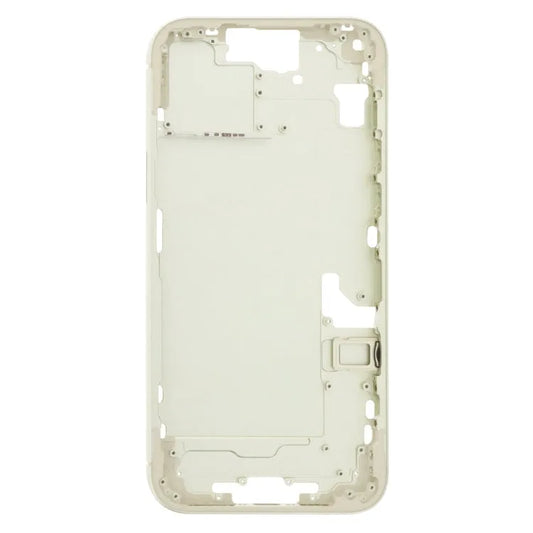 Middenframe bezelplaat met zijtoetsen en kaarthouder (Chinese versie) voor iPhone 15 Plus (geel)