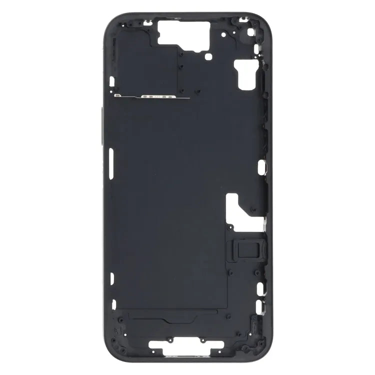Middenframe bezelplaat met zijtoetsen en kaarthouder (CE EU versie) voor iPhone 15 Plus (zwart)