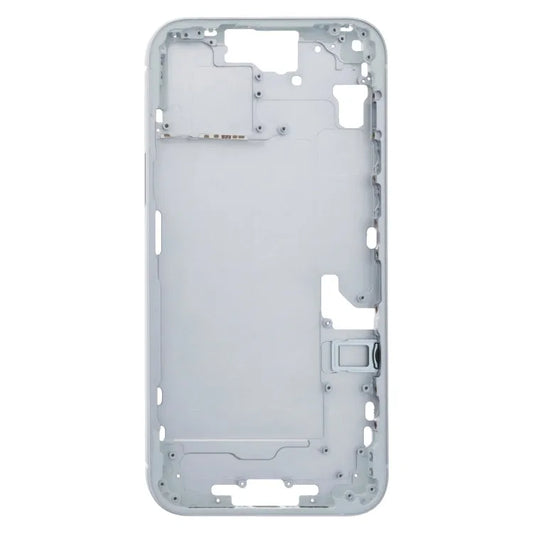 Middenframe bezelplaat met zijtoetsen en kaarthouder (CE EU versie) voor iPhone 15 Plus (blauw)
