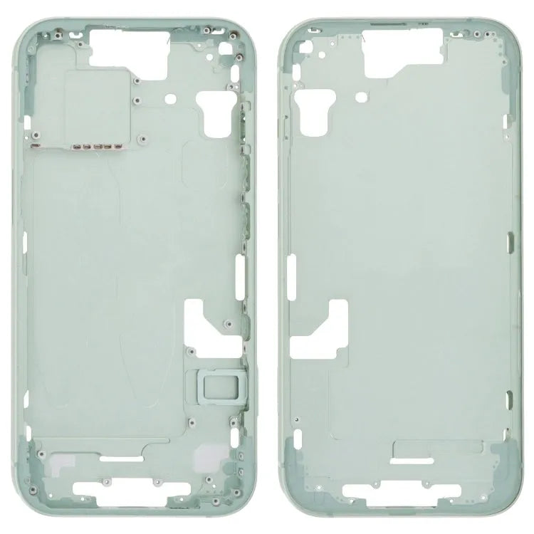 Middenframe bezelplaat met zijtoetsen en kaarthouder (CE EU-versie) voor iPhone 15 (groen)
