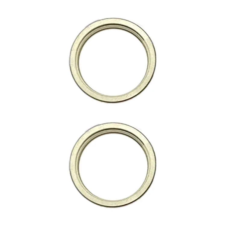 Achtercameralens met metalen beschermring iPhone 15 / 15 Plus, 2 stuks per set (geel)