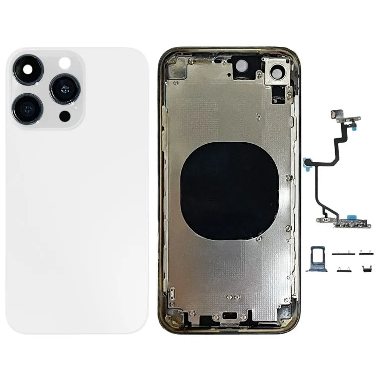 Achtercover met imitatie-uiterlijk van iPhone 15 Pro voor iPhone XR (wit)