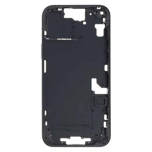 Middenframe-bezelplaat met zijtoetsen en kaarthouder voor iPhone 15 Plus (zwart, CN-versie)