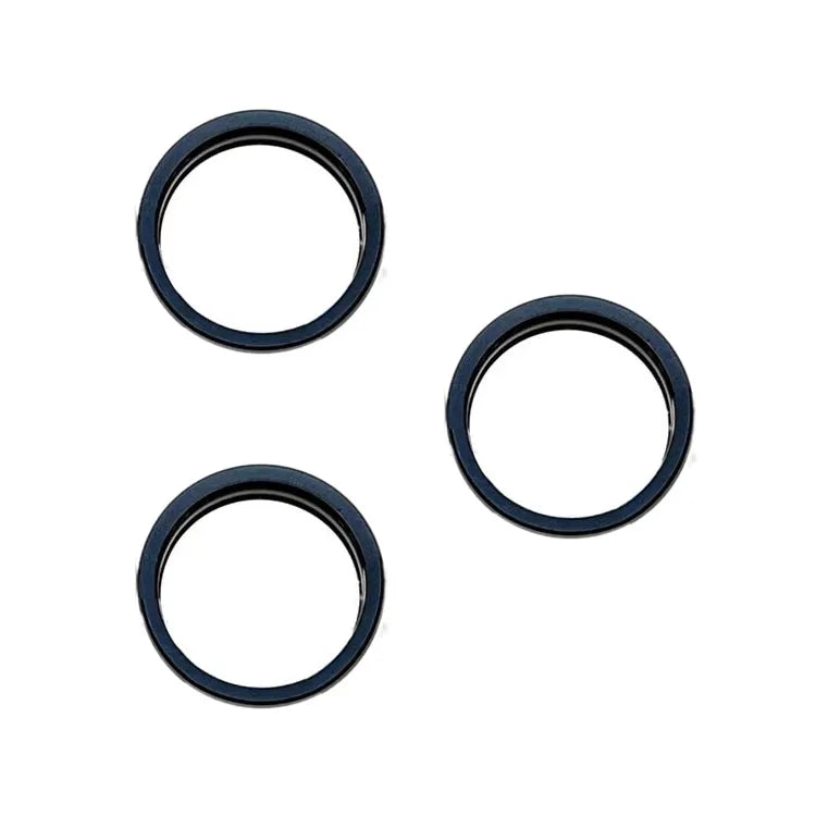 Achtercameralens met metalen beschermring, 3-delige set, voor iPhone 15 Pro en 15 Pro Max (blauw)