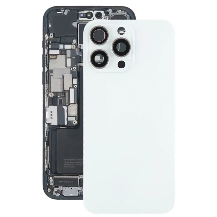 Batterijachterklep met cameralensframe en MagSafe-magneet iPhone 15 Pro Max (wit)