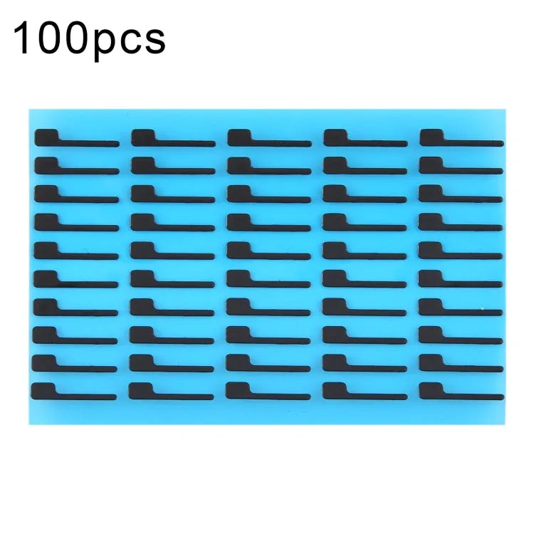 100 sets LCD onderkant zwarte zelfklevende sticker iPhone 15 Pro (01)