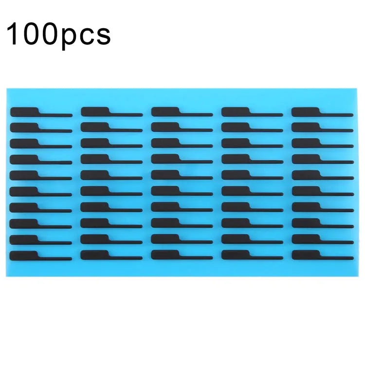 100 sets LCD onderkant zwarte zelfklevende sticker iPhone 15 Pro Max (01)