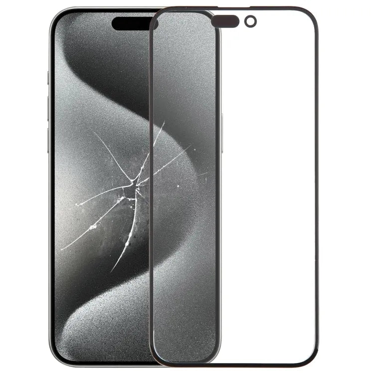 Buitenste glazen lens voorscherm met OCA-lijm voor iPhone 15 Pro Max