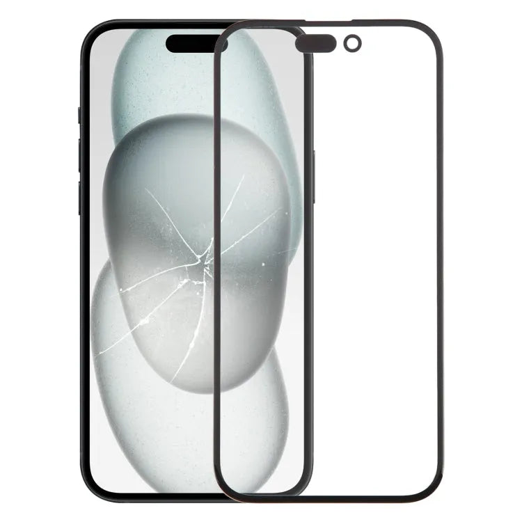 Buitenste glazen lens voorscherm met OCA-lijm voor iPhone 15
