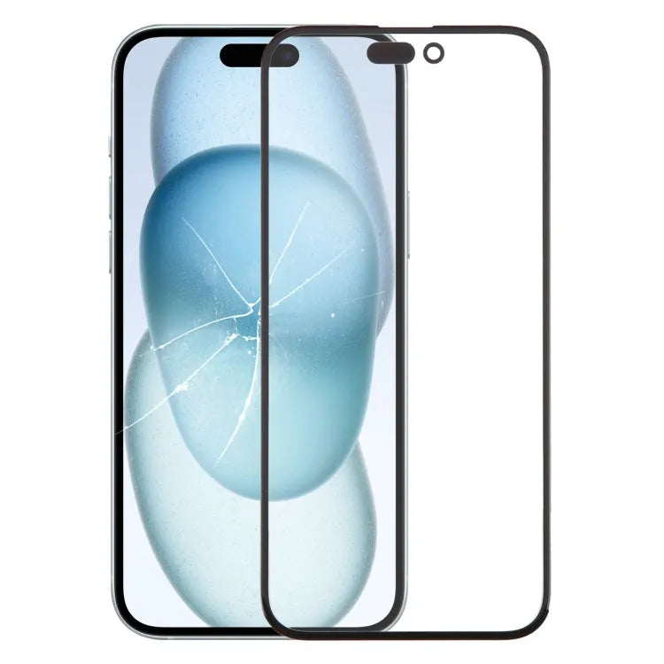 Buitenste glazen lens voorscherm met OCA-lijm voor iPhone 15 Plus