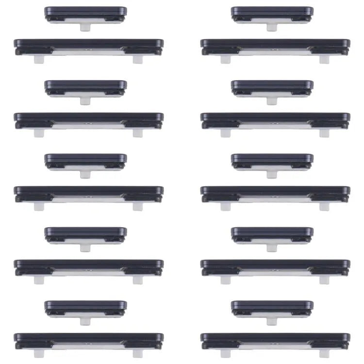 Aan/uit-knop en volumeknop set (10 stuks) voor Samsung Galaxy S25 Ultra SM-S938B (zwart)