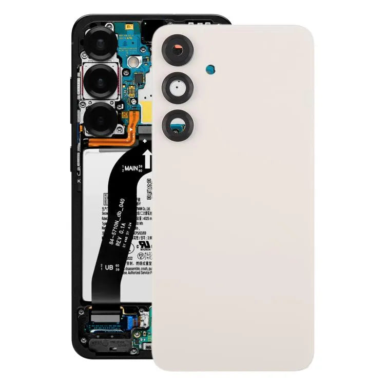 Originele batterij-achterklep met cameralensframe Samsung Galaxy S25+ SM-S936B (lichtroze)