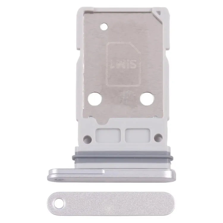 Originele SIM-kaarthouder + SIM-kaarthouder Samsung Galaxy S25 SM-S931B (wit)
