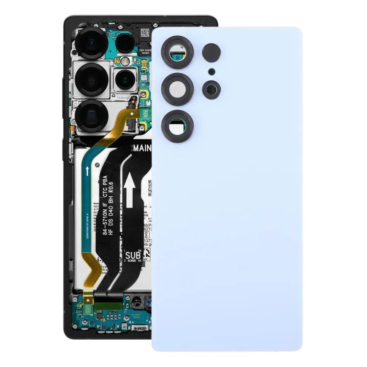 Originele batterij-achterklep met cameralensframe voor Samsung Galaxy S25 Ultra SM-S938 (glacier blue)