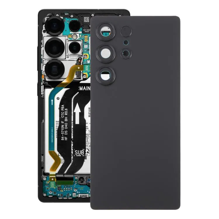 Originele batterij-achterklep met cameralensframe voor Samsung Galaxy S25 Ultra SM-S938 (zwart)