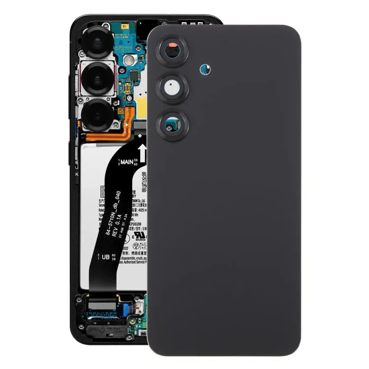 Originele batterij-achterklep met cameralensframe voor Samsung Galaxy S25 SM-S931 (zwart)