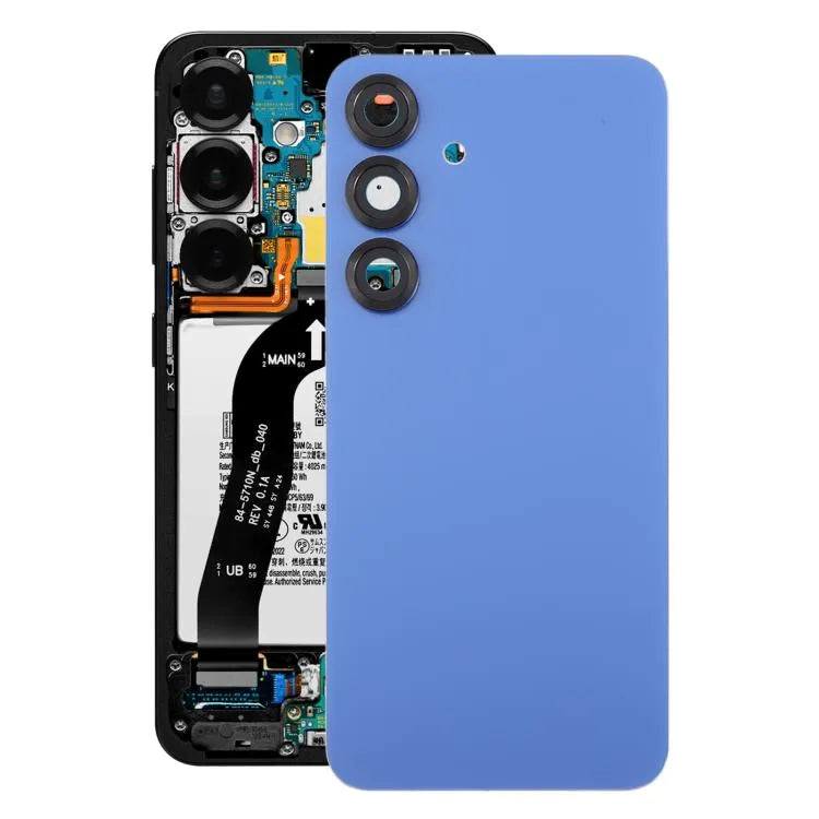 Originele batterij-achterklep met cameralensframe voor Samsung Galaxy S25 SM-S931 (zeeblauw)