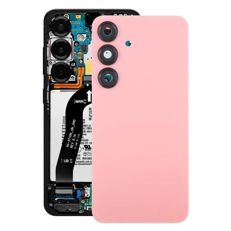 Originele batterij-achterklep met cameralensframe voor Samsung Galaxy S25 SM-S931 (rood)