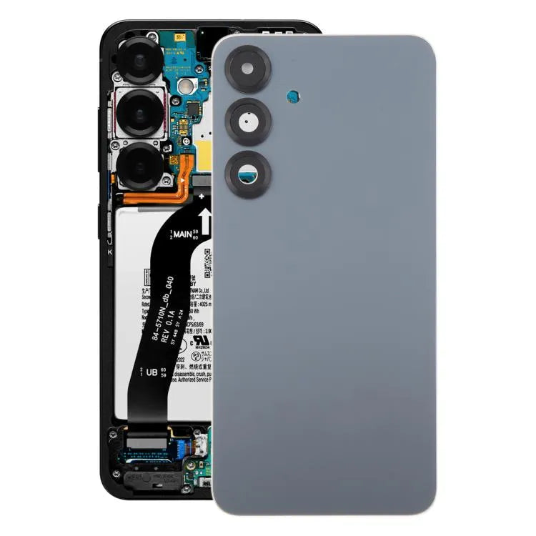 Originele batterijachterklep met cameralensframe voor Samsung Galaxy S25+ SM-S936B (grijs)