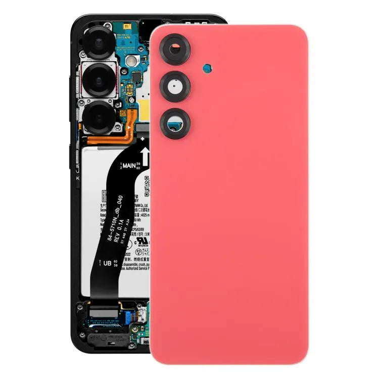 Originele Samsung Galaxy S25+ SM-S936B batterij-achterklep met cameralensframe (rood)