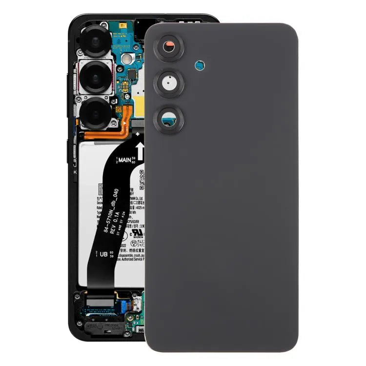 Originele Samsung Galaxy S25+ SM-S936B batterij-achterklep met cameralensframe (zwart)